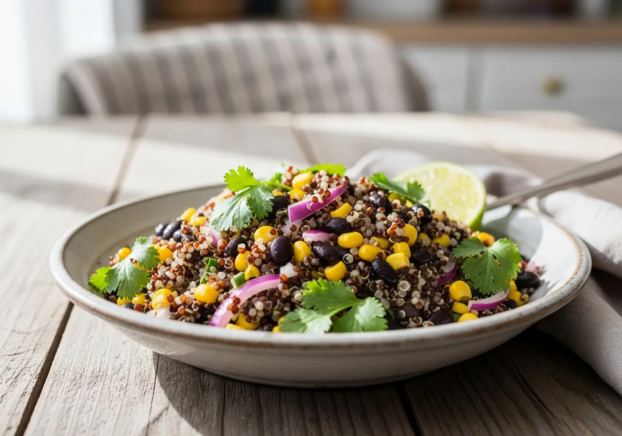 Quinoa Salad with Sweet Corn and Black Beans