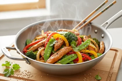 Sizzling Turkey Stir-Fry with Peppers