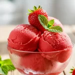 Sugar-Free Strawberry Sorbet