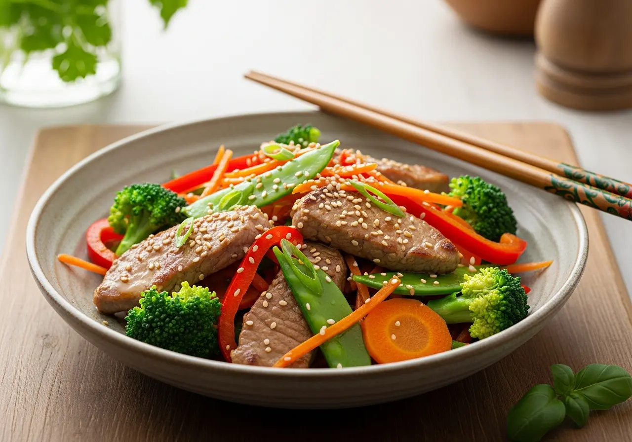 Veal Stir-Fry with Fresh Veggies