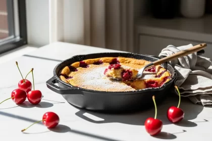Vegan Cherry Clafoutis