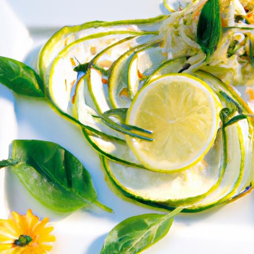 Zesty Zucchini Carpaccio with Lemon: A Fresh Summer Delight