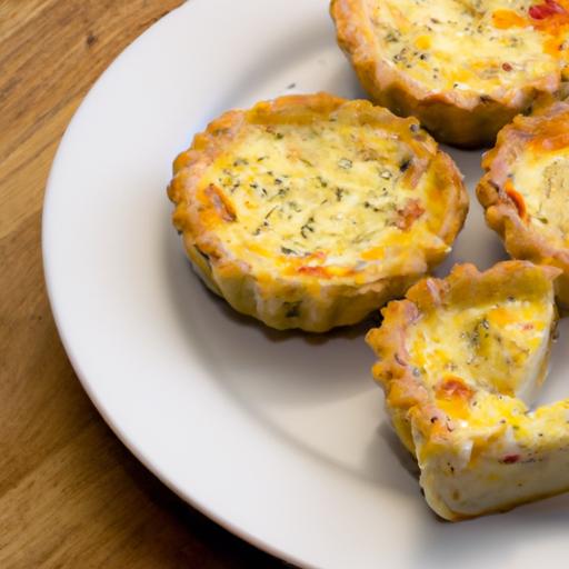 Bite-Sized Bliss: The⁣ Magic of Mini Crustless Cheese Quiches