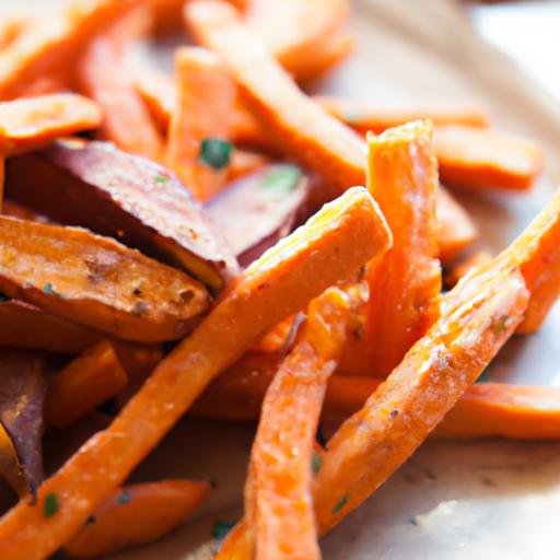 Crispy oven-baked Sweet Potato Fries: A Healthy Twist