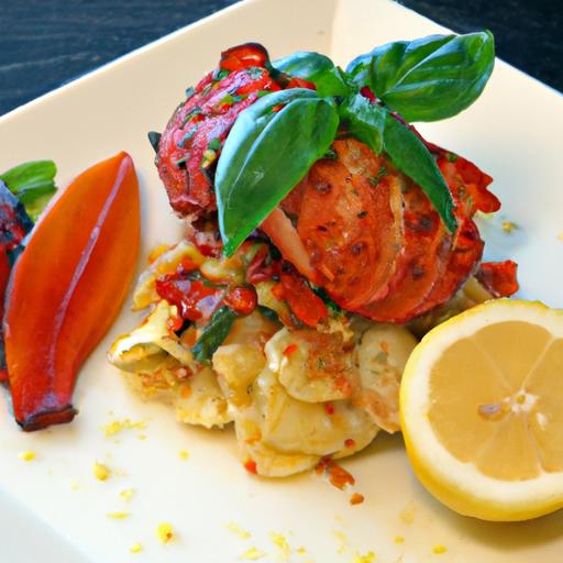 Savor Lobster Ravioli Drenched in Zesty Lemon Butter Bliss