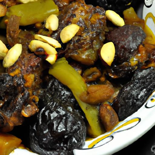 Savor‍ the Rich⁤ Flavors of Lamb tagine with⁢ Prunes & almonds