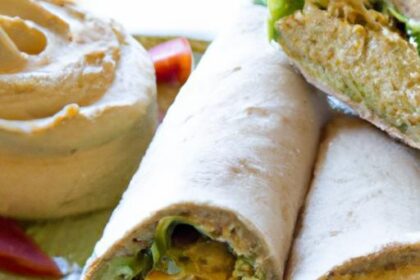 Wholesome Vegan Protein Wraps with Creamy Hummus Twist