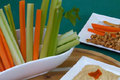 Crunchy Carrots & Celery Sticks Paired Perfectly with Hummus