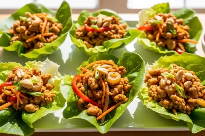 Crisp Asian Chicken Lettuce Wraps