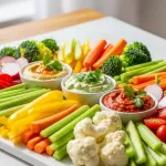 Crudité Platter Ideas with Delicious Dips