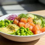 Keto Salmon Poke Bowl