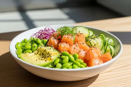Keto Salmon Poke Bowl