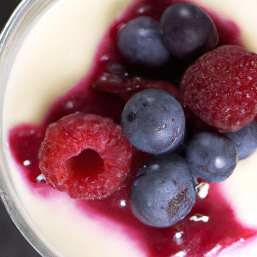 Indulgent Keto Panna‍ Cotta with fresh Berries Delight