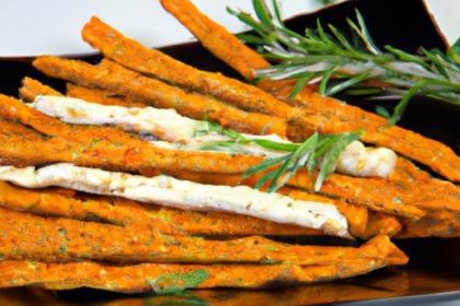 Crunchy Delight: Cheese Sticks Paired with Whole-Grain Crackers