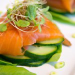 Fresh Bites: The Art of Smoked Salmon on Crisp Cucumber