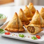 Savoring Beef Samosas Crispy Bites of Spiced Delight
