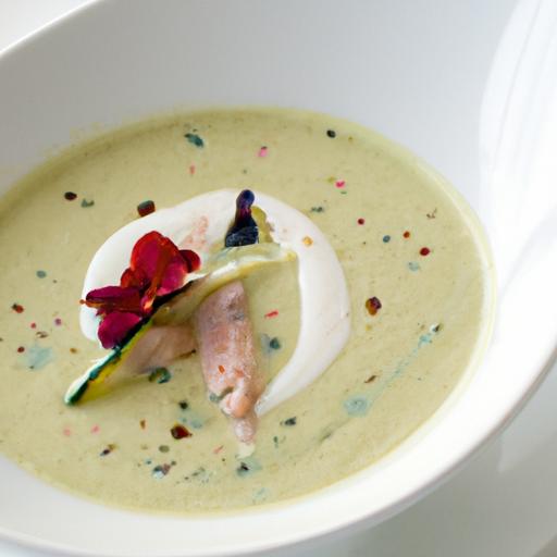 Silky Asparagus ‍Soup Meets​ Smoked Salmon Elegance