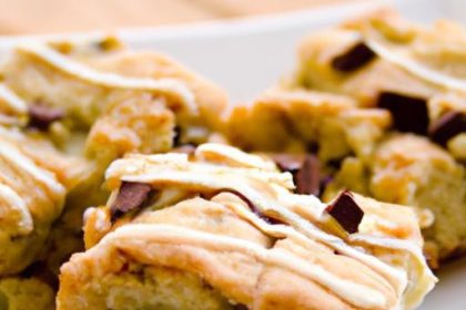 Decadent Blondies with Melting White Chocolate Chips
