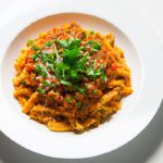 Twist on Tradition: Savory Spaghetti Bolognese with Rice Pasta