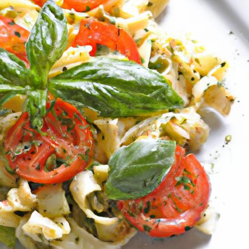Fresh and Flavorful: Pasta Salad with Pesto & Tomatoes
