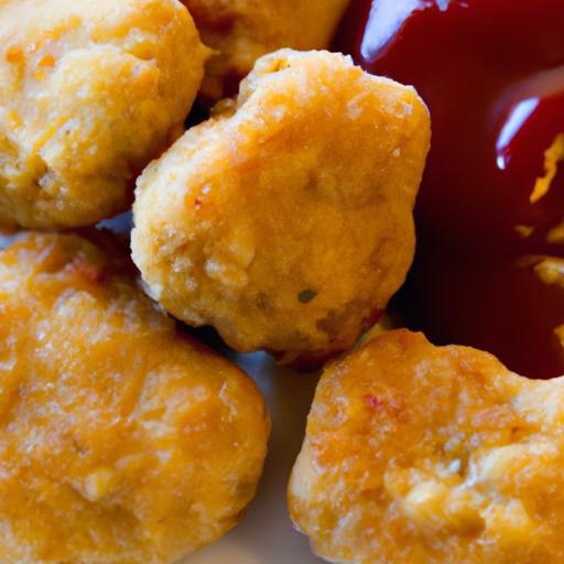 The Perfect Combo: Chicken Nuggets Paired with Ketchup Delight