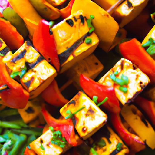 Grilled Tofu Veggie Skewers: A Colorful Plant-Powered Feast
